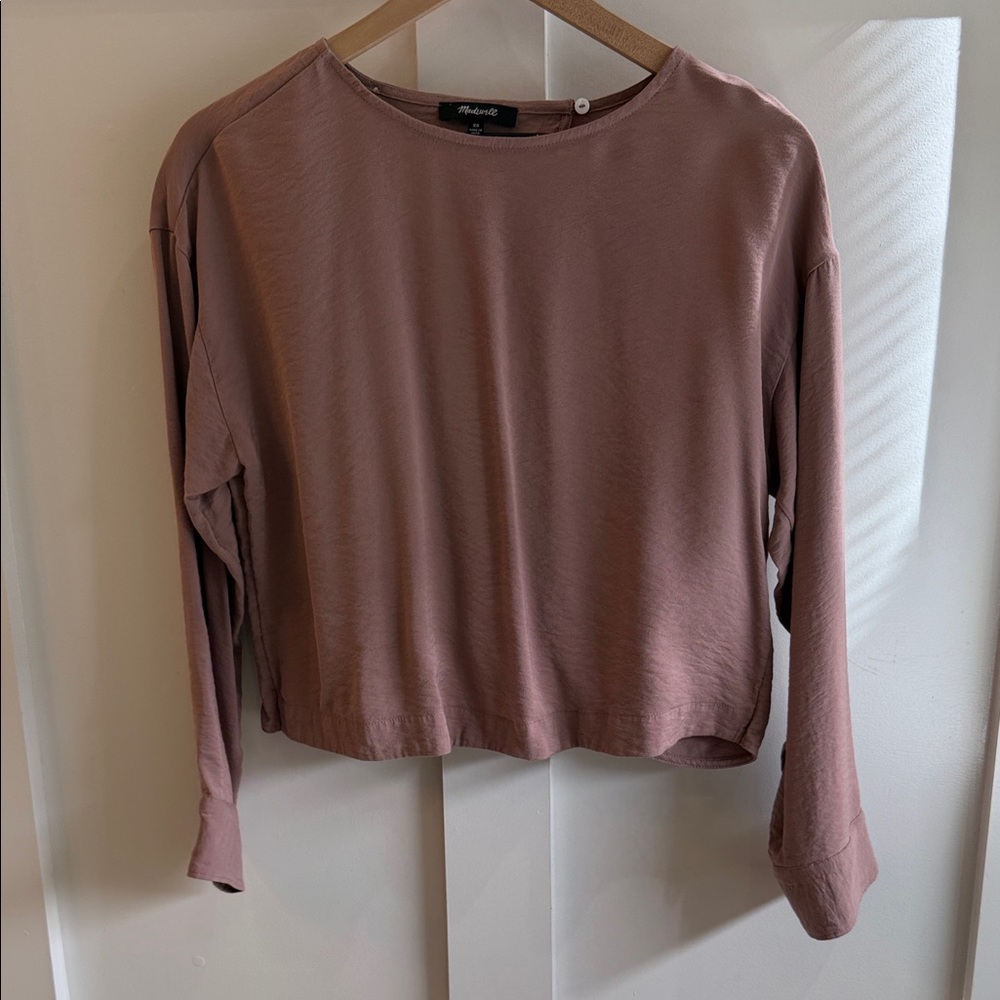 Madewell Mauve Long Sleeve Top Womens XS